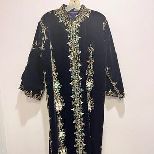 Velvet Embroidered Caftan